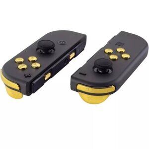 eXtremeRate DIY Full Set Buttons for Nintendo Switch & Switch OLED, Chrome Gold